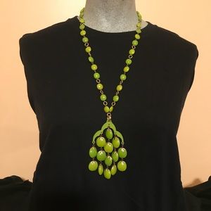 Green Chandelier Necklace